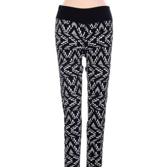 SO- Black and White Skinny Leggings - Picture 1 of 3